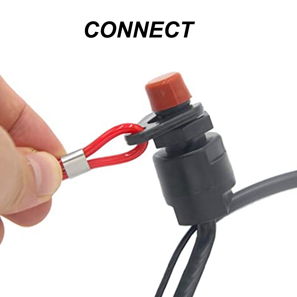 YAMAHA Boat Outboard Switch Engine Motor Lanyard Kill Urgent Stop Button Safety Connector Cord