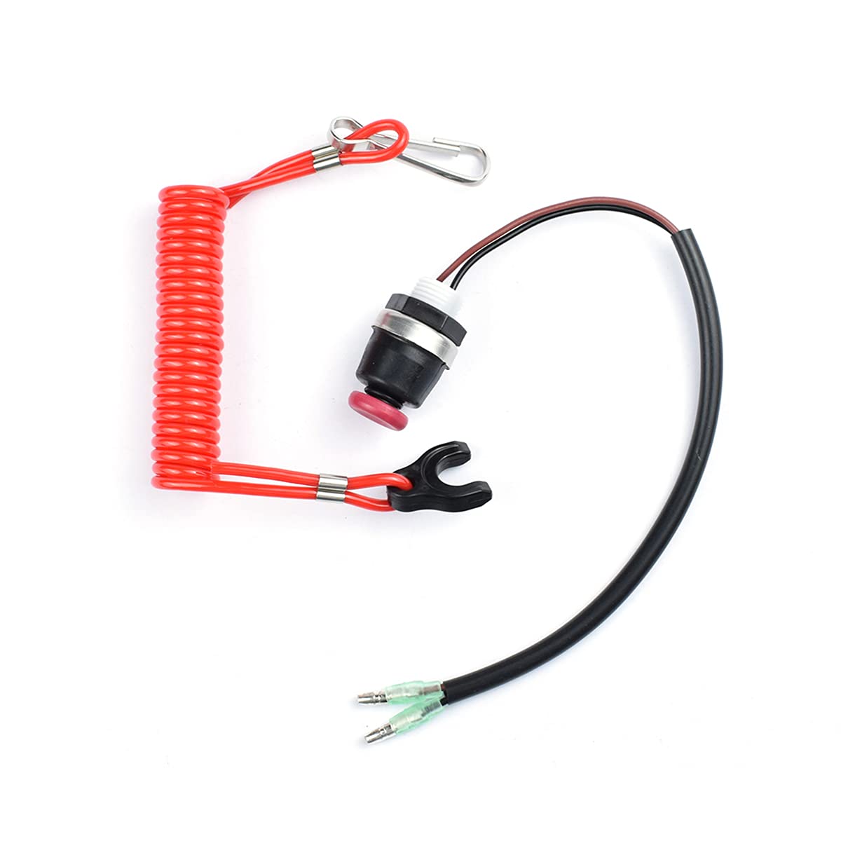 Mercury/Tohatsu Boat Outboard Switch Engine Motor Safety Connector Lanyard Kill Urgent Stop Button Cord
