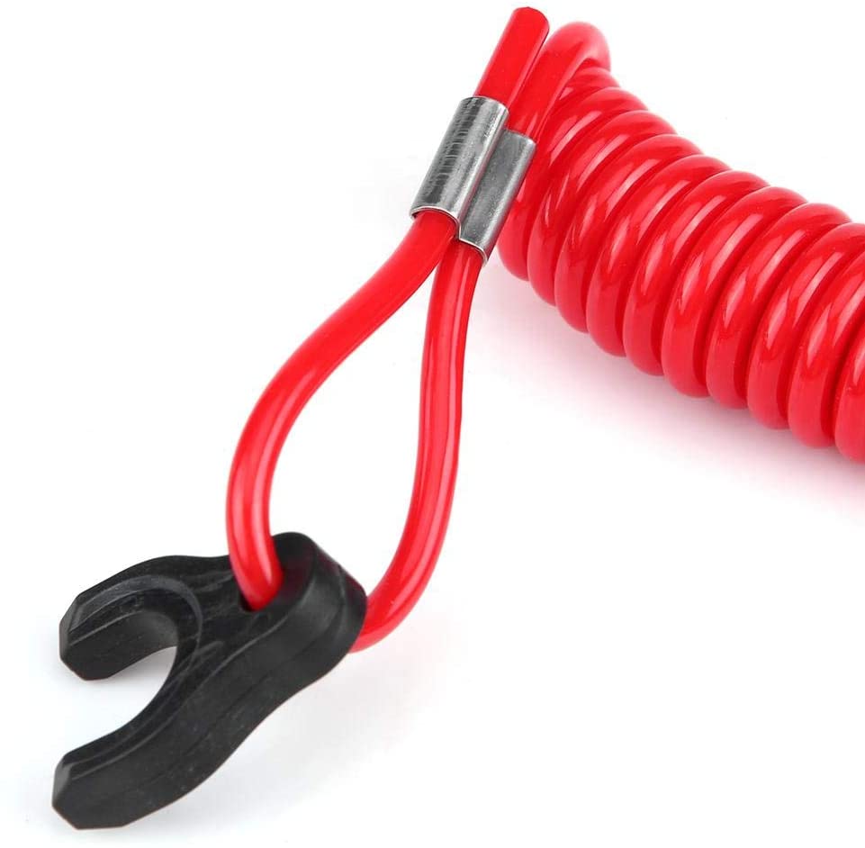 Mercury/Tohatsu Boat Outboard Switch Engine Motor Safety Connector Lanyard Kill Urgent Stop Button Cord