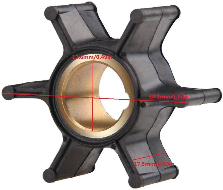 386084 Impulsor de bomba para Johnson/Evinrude 9.9/15HP