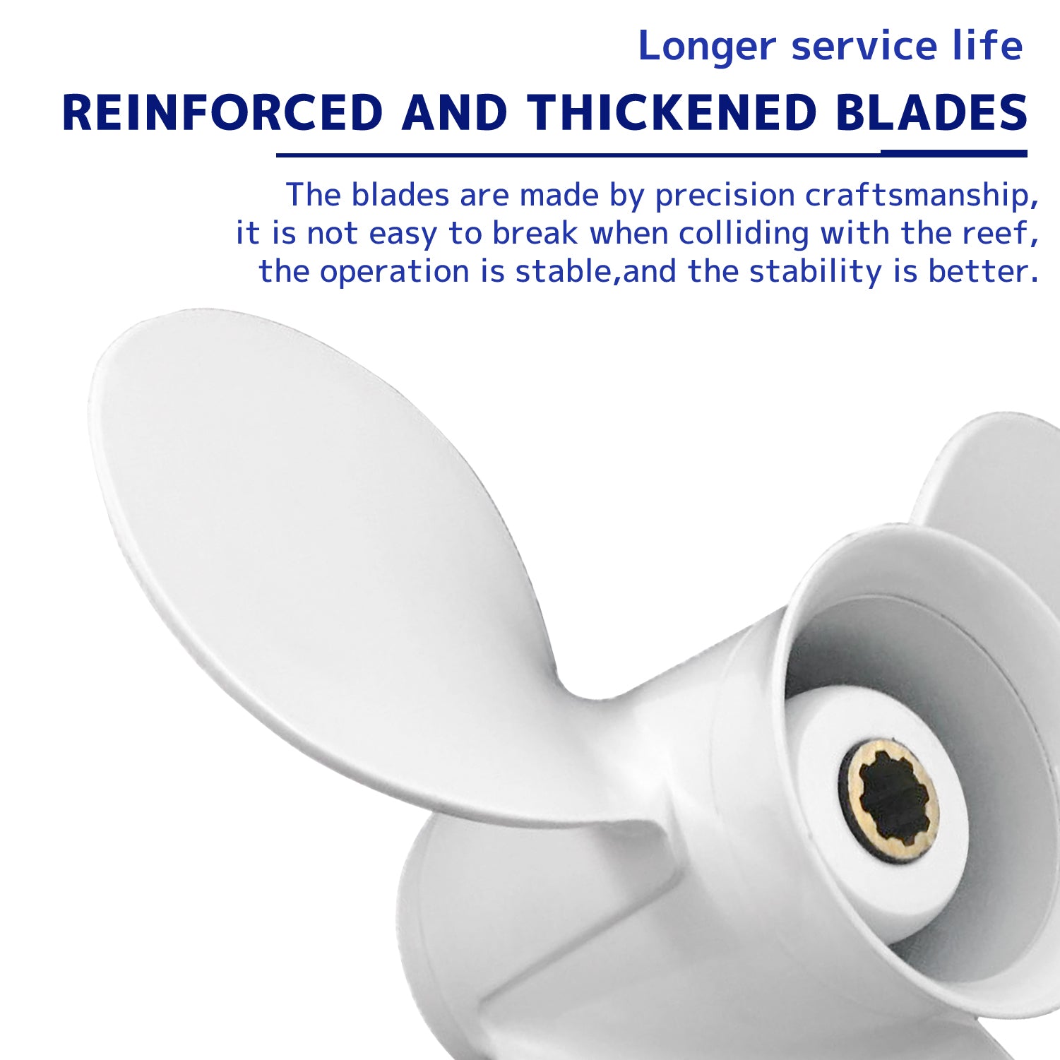 Boat Motor Propeller for YAMAHA/HIDEA 9.9-15HP 63V-45941-00-EL 63V-45943-10-EL 63V-45945-10-EL 63V-45947-00-EL 63V-45952-10-EL 683-45941-00-EL 683-45943-00-EL 683-45945-00 683-45947-00 683-45952-00-EL