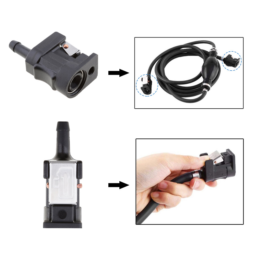 YAMAHA 1/4″ 6mm Female Fuel Line Connector Set outboard motor