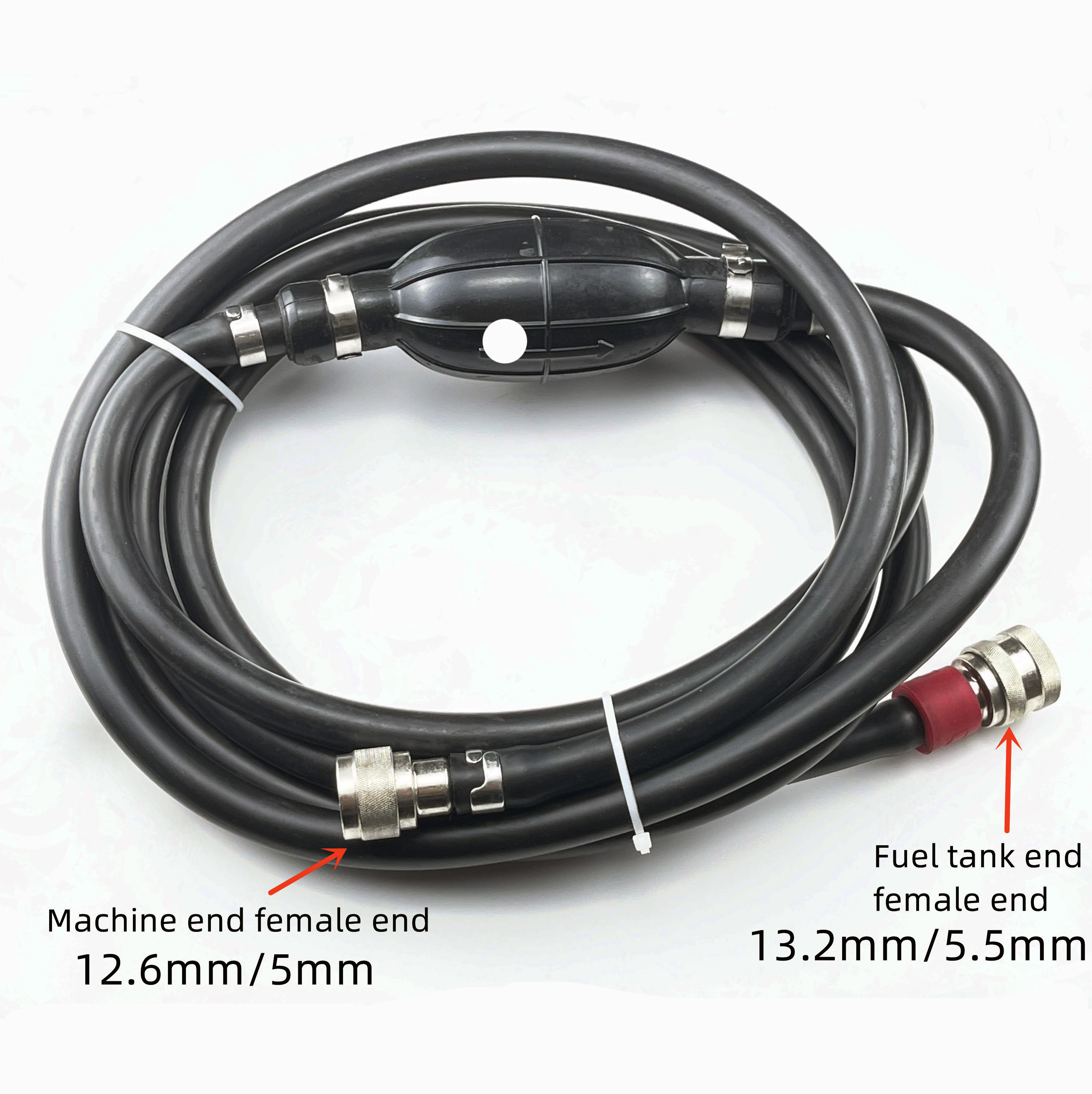Tohatsu/Nissan 3B7-70200-3 3B7-70200-4 3B7702003 Conjunto de manguera de combustible con bombilla de cebado para fueraborda M NS MD 5-90HP