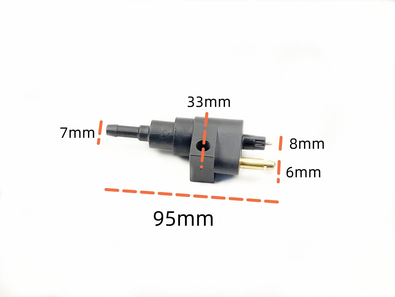 Mercury/Mariner/Force 22-8M0148583 18-80410 Boat Engine Fuel Connector 5/16" 4HP-175HP Male Engine Side 8M0182334 15781A5 816856T3 816856Q3 816856A3 15781A1