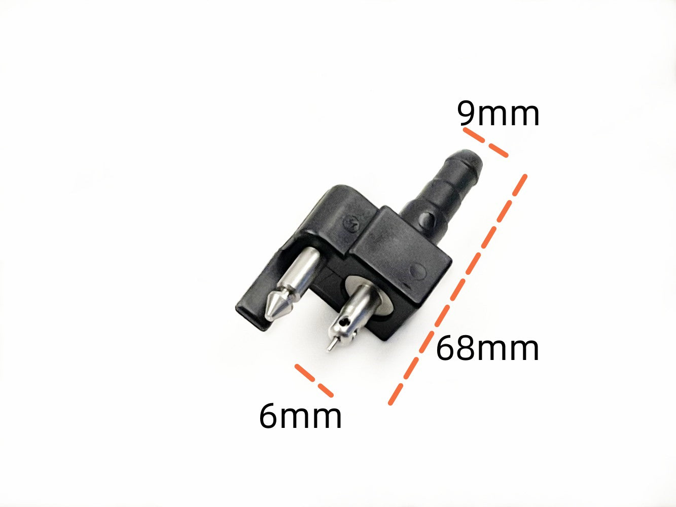 Suzuki/Evinrude/Johnson 65720-986B0 65720-986L0 Fuel Connector for DF25-DF140 9.9HP-140HP 5032150 OMC BRP, fit Sierra 18-80425 Male Engine Side