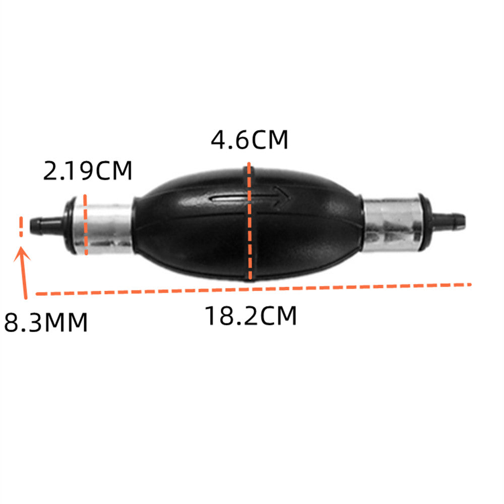 Bomba de transferencia de manguera de combustible de 6mm 1/4 para Motor fueraborda Primer bulbo Manual de goma